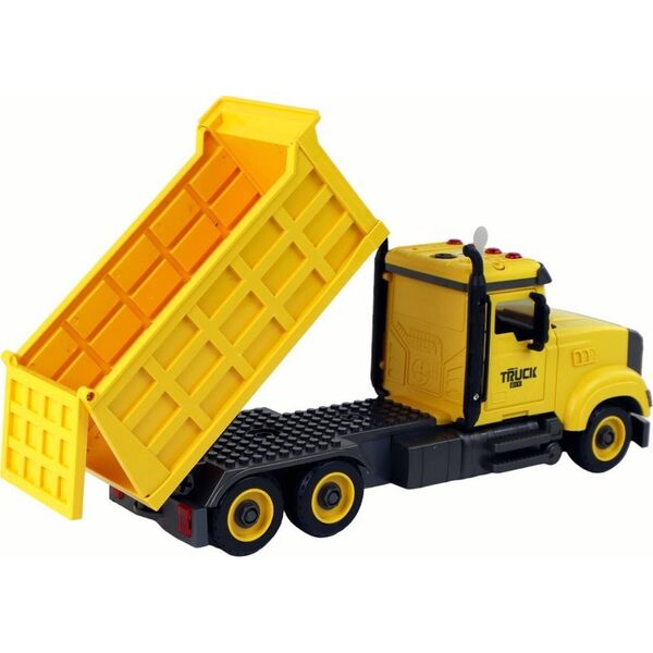 LeanToys Auto Ciężarówka Do Składania Dźwięki Żółta 13675075 5905679074633