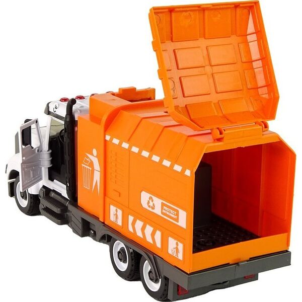 LeanToys Śmieciarka do Rozkręcania i Skręcania Akcesoria Pomarańczowa 13675080 5905679074664