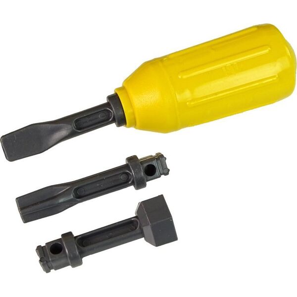 LeanToys Ciężarówka Dźwig do Rozkręcania i Skręcania Żółta 13675086 5905679074565