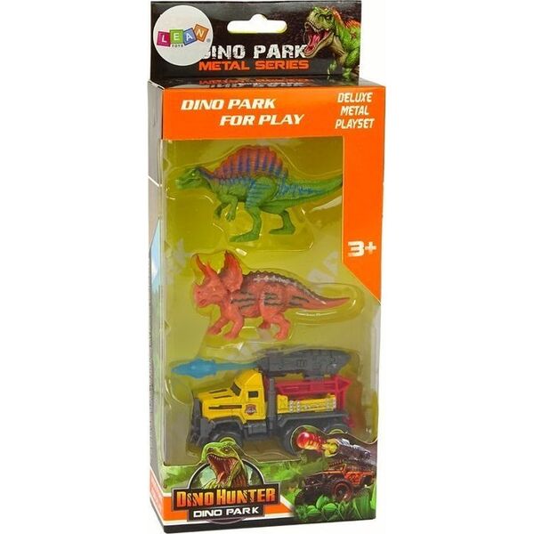 LeanToys Dinozaury Figurki Zestaw Samochód Z Rakietą Żółty 13675087 5905679074947