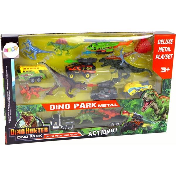 LeanToys Zestaw Pojazdów Helikopter Dinozaury 8 Sztuk Kolorowe 13675091 5905679074909