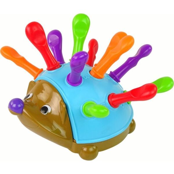 LeanToys Jeżyk Układanka Niebieski Kolorowe Kolce 13675107 5905679075432