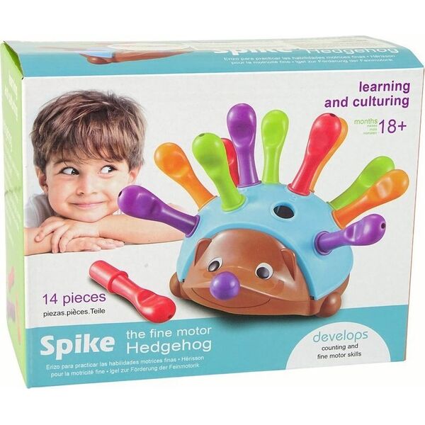 LeanToys Jeżyk Układanka Niebieski Kolorowe Kolce 13675107 5905679075432