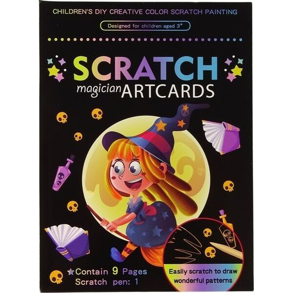 LeanToys Zdrapywanka Kolorowanka Dla Dzieci Magia Czarownica 13675123 5905679075807