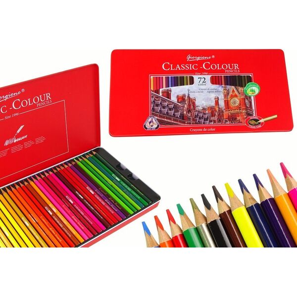 LeanToys Zestaw 72 Kredek Artystycznych Metalowy Pojemnik 13675141 5905679076644