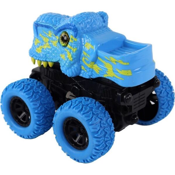 LeanToys Pojazd Terenowy Pchacz Tyranozaur Rex Gumowe Koła Niebieski 13675211 5905679077993