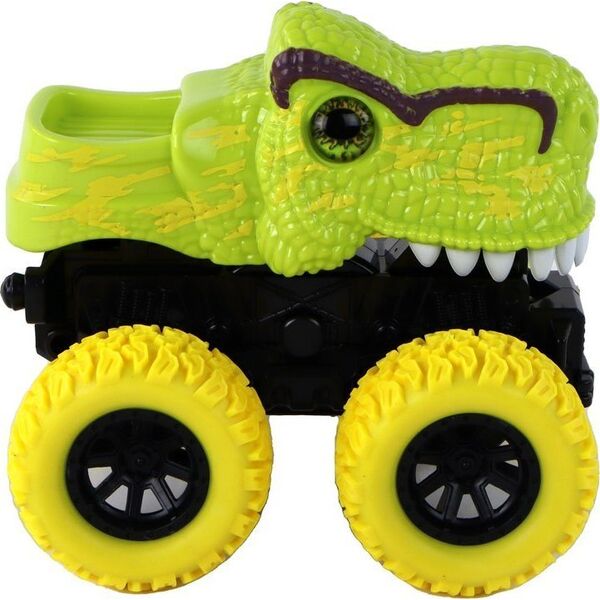 LeanToys Pojazd Terenowy Pchacz  Tyranozaur Rex Gumowe Koła Zielony 13675213 5905679078006