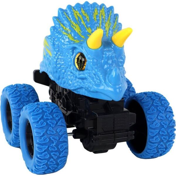 LeanToys Pojazd Terenowy Pchacz Triceratops Gumowe Koła Niebieski 13675215 5905679078020