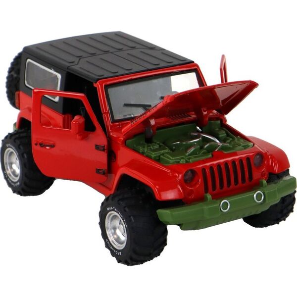 LeanToys Auto Terenowe Napęd Frykcyjny Na Baterie Metalowy Czerwony 1:32 13675222 5905679078242