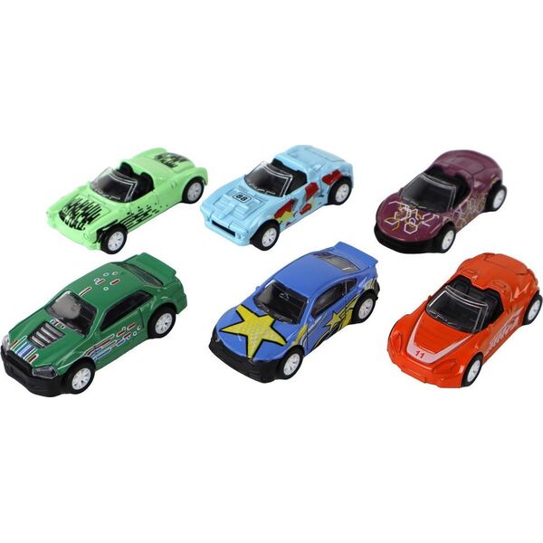 LeanToys Zestaw Pojazdów Napęd Frykcyjny W Skrzynce Metal 6 ele 13675236 5905679078587