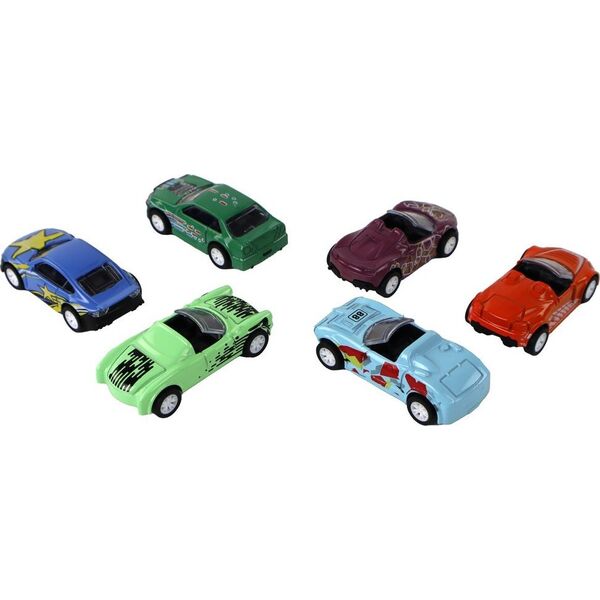 LeanToys Zestaw Pojazdów Napęd Frykcyjny W Skrzynce Metal 6 ele 13675236 5905679078587