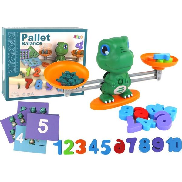 LeanToys Zabawka Edukacyjna Dinozaur Waga Działania Matematyczne 13675525 5905884452585