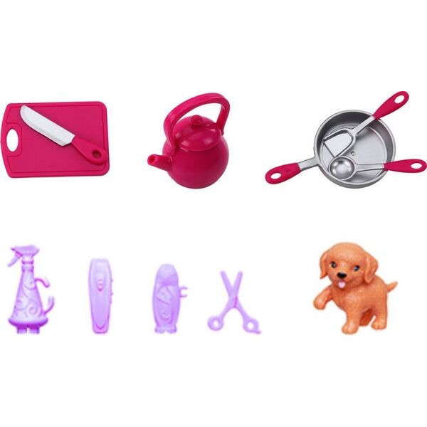 LeanToys Lalka Anlily 4w1 Lekarz Fryzjer Kucharka Zwierzęta Ubrania Akcesoria 13675582 5905884455111