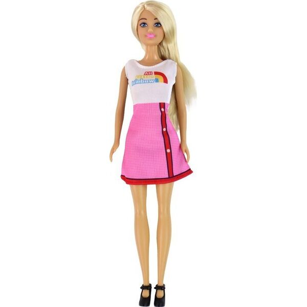 LeanToys Lalki Dla Dzieci Anlily Mama i Córka Blond Włosy Hulajnoga 8 El. 13675586 5905884455074