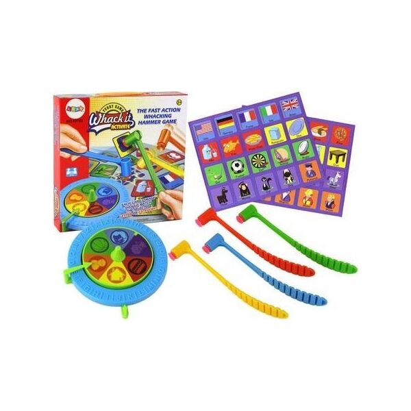LeanToys Gra Zręcznościowa Konkurencyjna Karciana Spinner Uderz Młotkiem 13675721 5905991001874