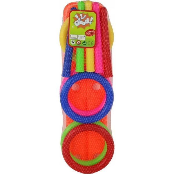 LeanToys Gra Zręcznościowa Rzut Do Celu Kolorowe Obręcze 13675750 5905991002871