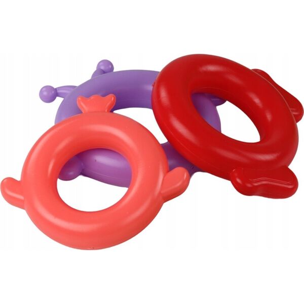 LeanToys Piramidka Żyrafa Układanka 8 Kółek Kolorowa 29cm x 14cm x 14cm 13675790 5905991003892