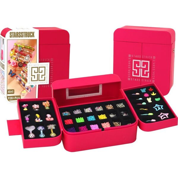 LeanToys Zestaw Piękności Do Tworzenia Biżuterii W Szkatułce Zawieszki Spinki 13675806 5905991004165