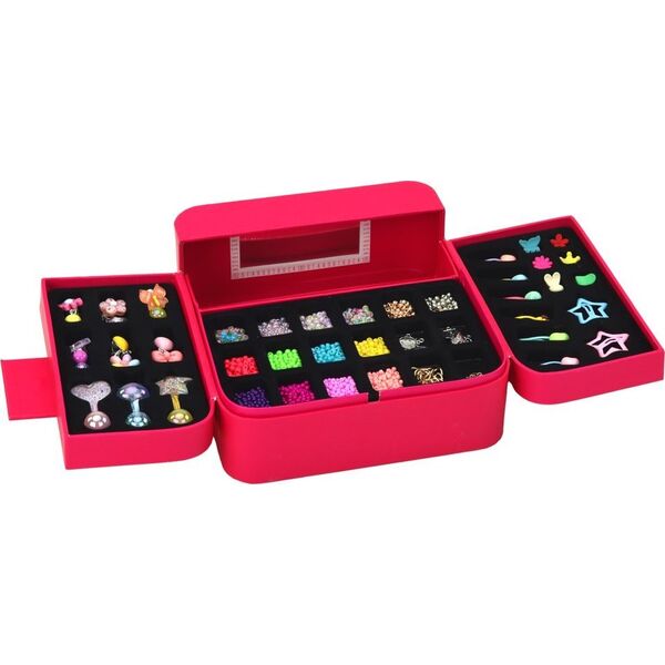 LeanToys Zestaw Piękności Do Tworzenia Biżuterii W Szkatułce Zawieszki Spinki 13675806 5905991004165