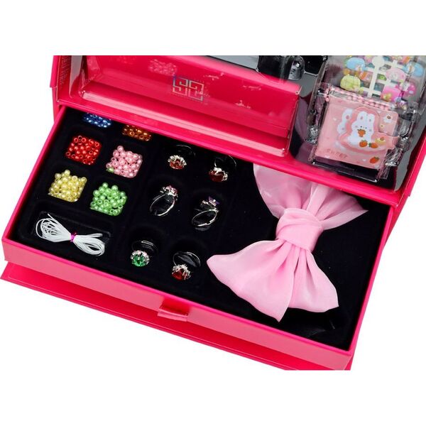 LeanToys Zestaw Piękności Kreatywny W Kuferku Do Tworzenia Kreacji Akcesoria 13675812 5905991004172