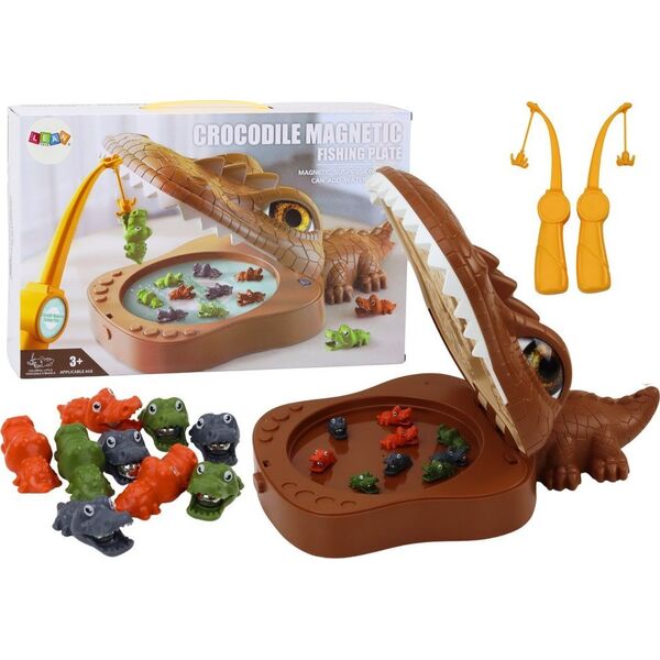 LeanToys Gra Łowienie Krokodyli Magnetyczna Krokodyl Brązowy 13675820 5905991004288