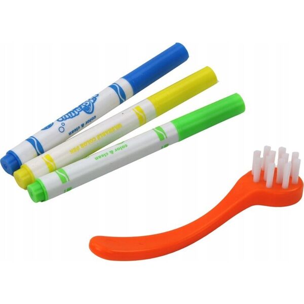LeanToys Zestaw Artystyczny DIY Kotki Figurki 2szt Pisaki Szczotka 13675830 5905991004431
