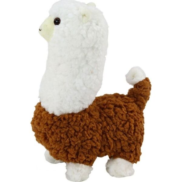 LeanToys Lama Interaktywne Zwierzątko Alpaka Brązowa Chodzi Gra 23 cm 13675835 5905991004608