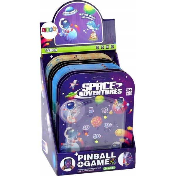 LeanToys Gra Kieszonkowa Pinball Flipper Kosmos Dinozaury Ocean 13675939 5905991006091