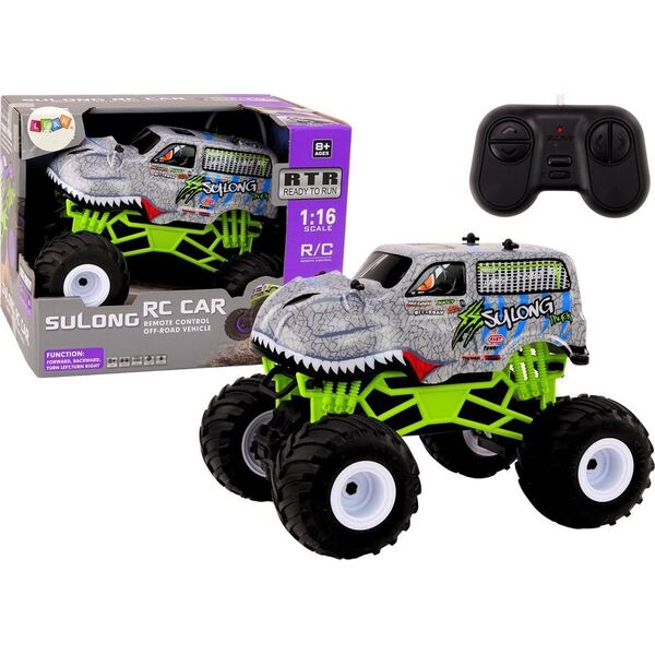 LeanToys Auto Terenowe Zdalnie Sterowane RC 1:16 Dinozaur Siwy 13675984 5905991006756