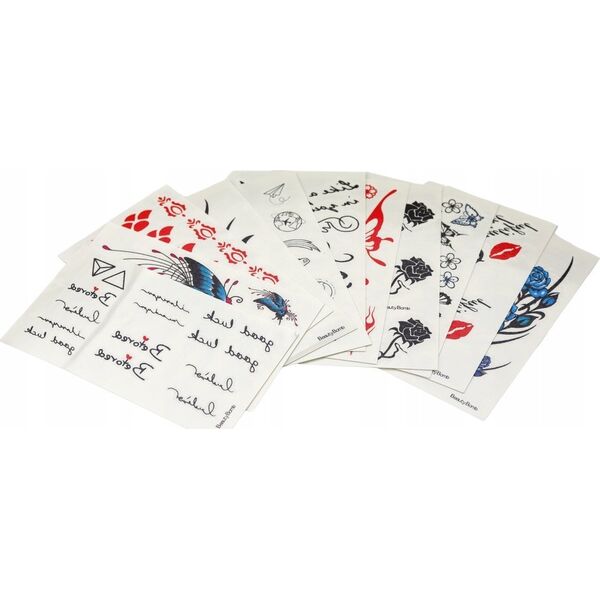 LeanToys Zestaw Piękności Tatuaże 12 Kart 3 Cienie Do Włosów Gąbeczki 13676094 5905991008644