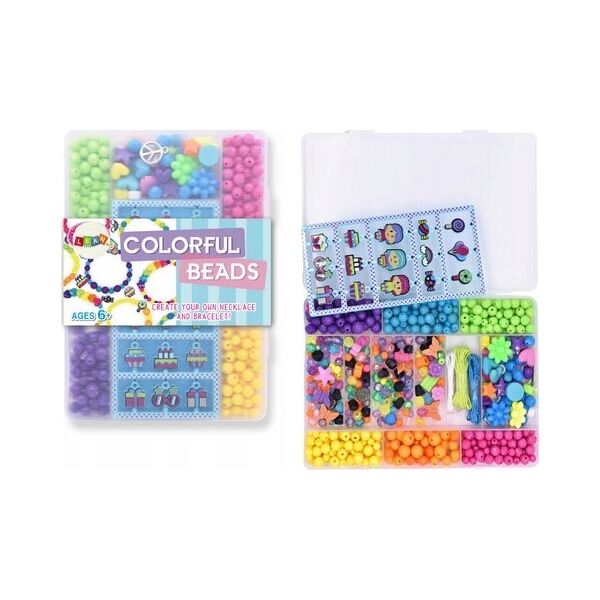 LeanToys Zestaw Koralików DIY Zawieszki Bransoletki Naszyjniki 13676128 5905991009535