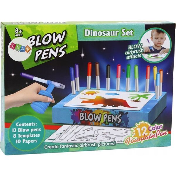 LeanToys Zestaw Kreatywny Dmuchane Flamastry Pisaki Dinozaury 13676157 5905991009863