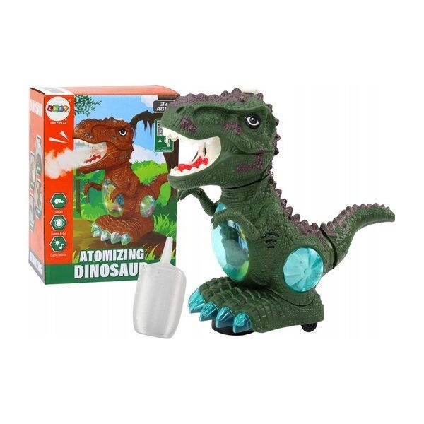 LeanToys Dinozaur Tańczący Czujnik Przeszkód Światła Dźwięki Zielony 13676215 5905991011118