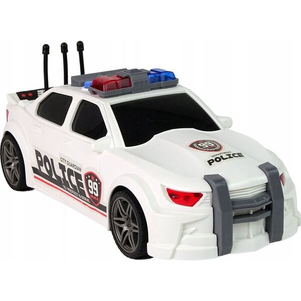 LeanToys Auto Sportowe Policja 1:16 Biały Dźwięk 13676239 5905991012993