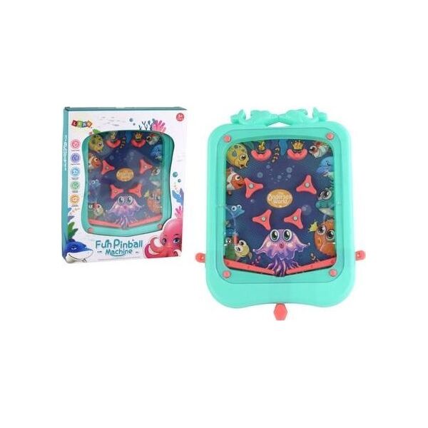 LeanToys Gra Zręcznościowa Mini Pinball Gra z Kulką Zielona 13676240 5905991013914