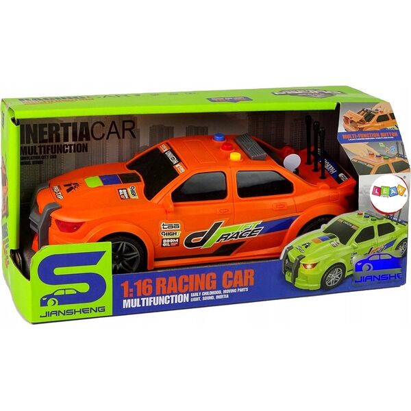LeanToys Auto Sportowe Wyścigowe 1:16 Pomarańczowy Dźwięk 13676244 5905991012986