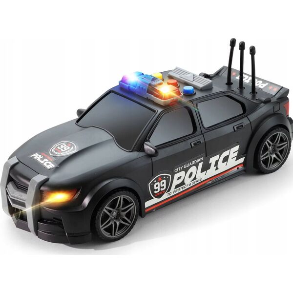 LeanToys Auto Sportowe Policja 1:16 Czarny Dźwięk 13676250 5905991013006