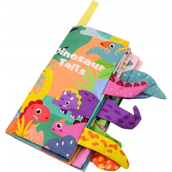 LeanToys Książeczka Miękka Zwierzęta Dinozaury Szeleszcząca Kolorowa 13676272 5905991014591