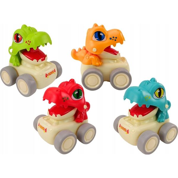 LeanToys Autko Dinozaur Jeżdżący Z Napędem Auto Dla Najmłodszych MIX 13676296 5905991014720