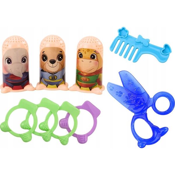 LeanToys Zestaw Kreatywny Ciastolina Ludziki Salon Fryzjerski Akcesoria 13676300 5905991015024