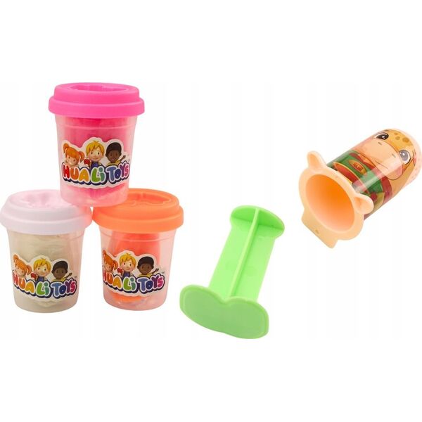 LeanToys Zestaw Kreatywny Ciastolina Ludziki Salon Fryzjerski Akcesoria 13676300 5905991015024