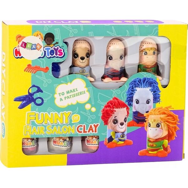 LeanToys Zestaw Kreatywny Ciastolina Ludziki Salon Fryzjerski Akcesoria 13676300 5905991015024