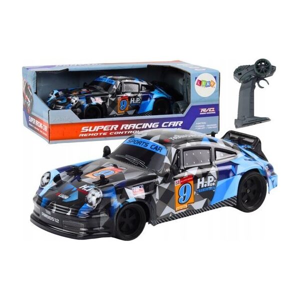 LeanToys Autko Zdalnie Sterowane RC 1:18 Gumowe Koła Drift Niebieski 13676453 5905991017172