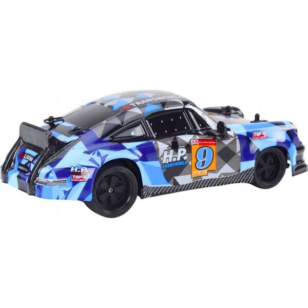 LeanToys Autko Zdalnie Sterowane RC 1:18 Gumowe Koła Drift Niebieski 13676453 5905991017172