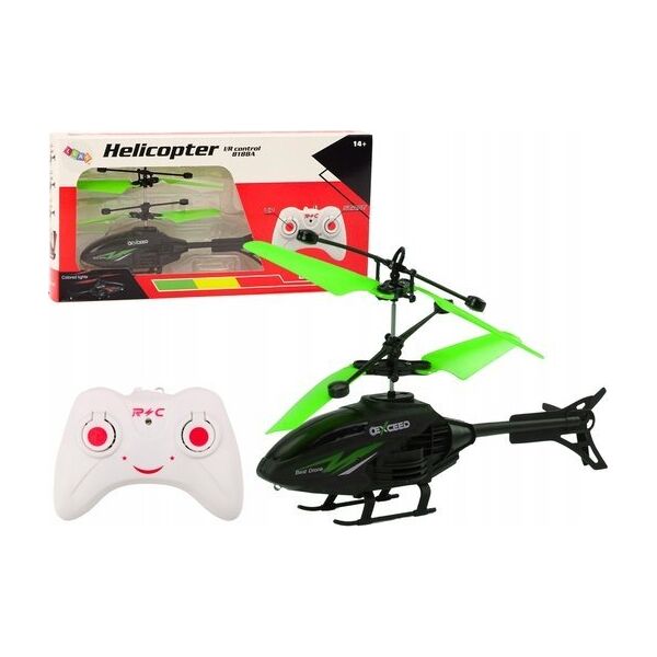 LeanToys Helikopter Zdalnie Sterowany RC Żyroskop Zielony 13676508 5905991017868