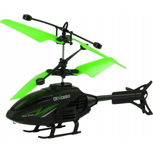 LeanToys Helikopter Zdalnie Sterowany RC Żyroskop Zielony 13676508 5905991017868
