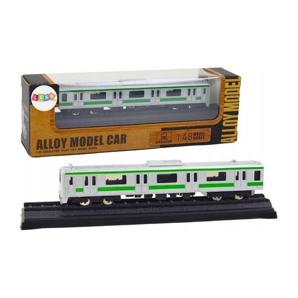 LeanToys Model Kolekcjonerski Pociąg Wagon 1:48 Metalowy Srebrny 13676648 5905991019671