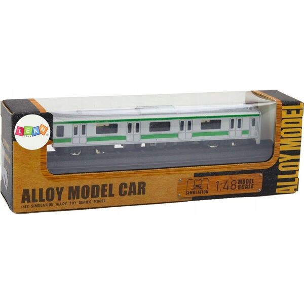 LeanToys Model Kolekcjonerski Pociąg Wagon 1:48 Metalowy Srebrny 13676648 5905991019671