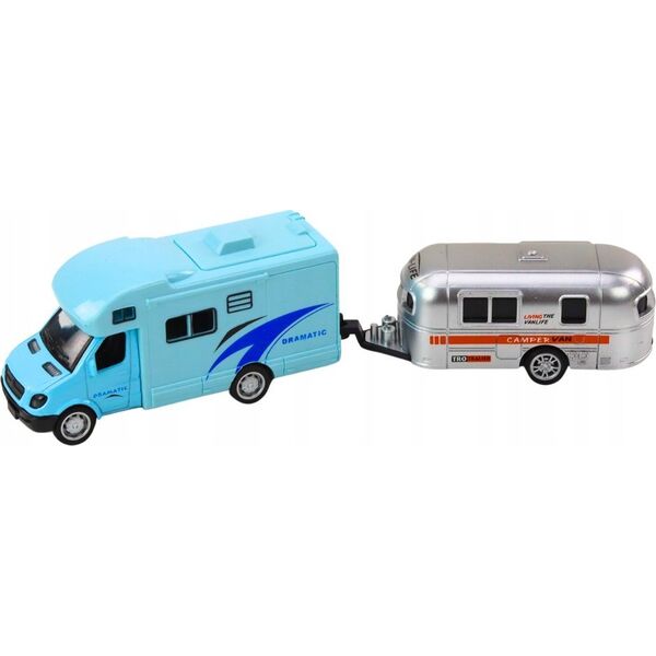 LeanToys Autko Terenowe Z Łodzią Lub Kamperem Napęd Metalowe 13676656 5905991019572