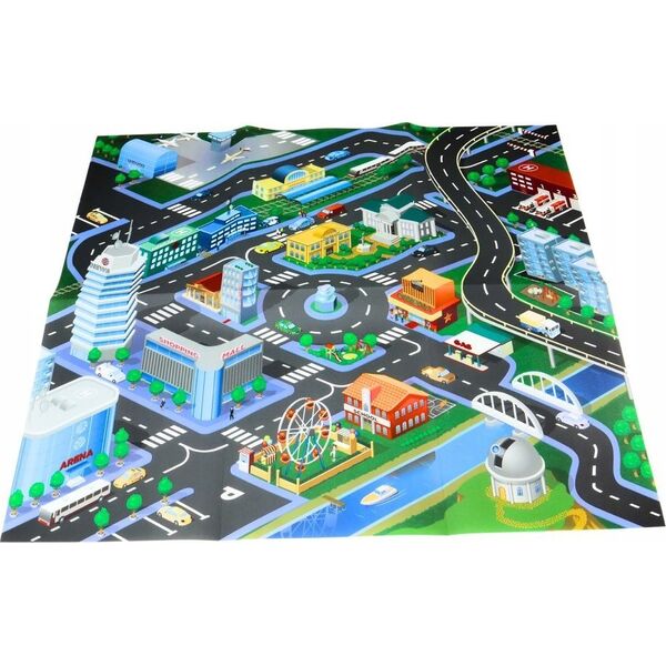 LeanToys Zestaw Resoraków W Walizce Autka Sportowe Sygnalizacja Droga Zestaw 50 ele. 13676658 5905991019763